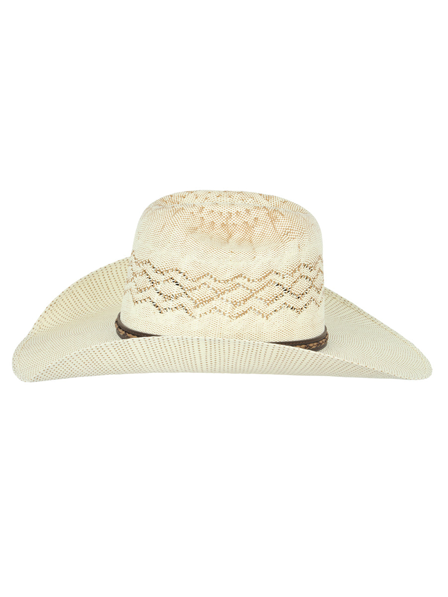 The 20X Bangora Straw Hat — Ringers Crown, Ivory & Tan (No. 45883)