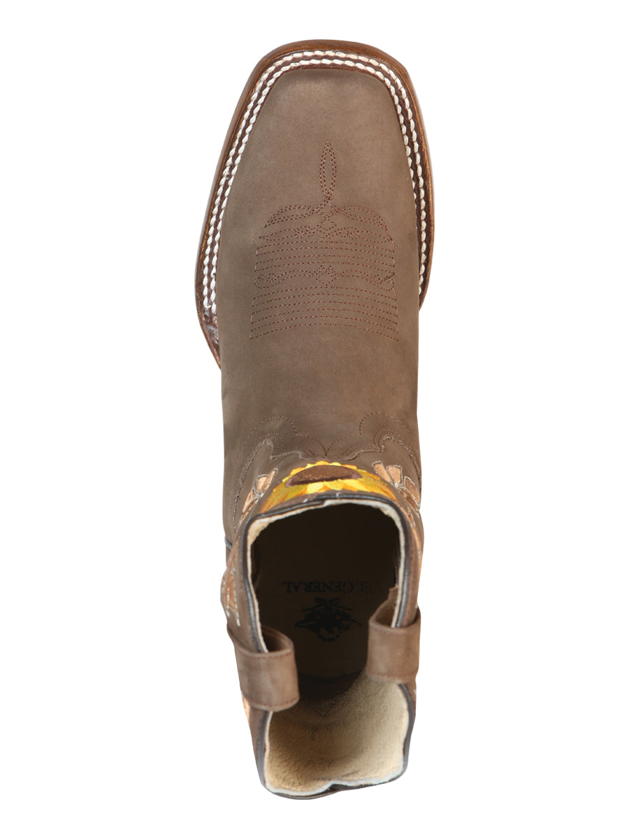 The Women's Rodeo Boot — Camel Nobuck (No. 51164)