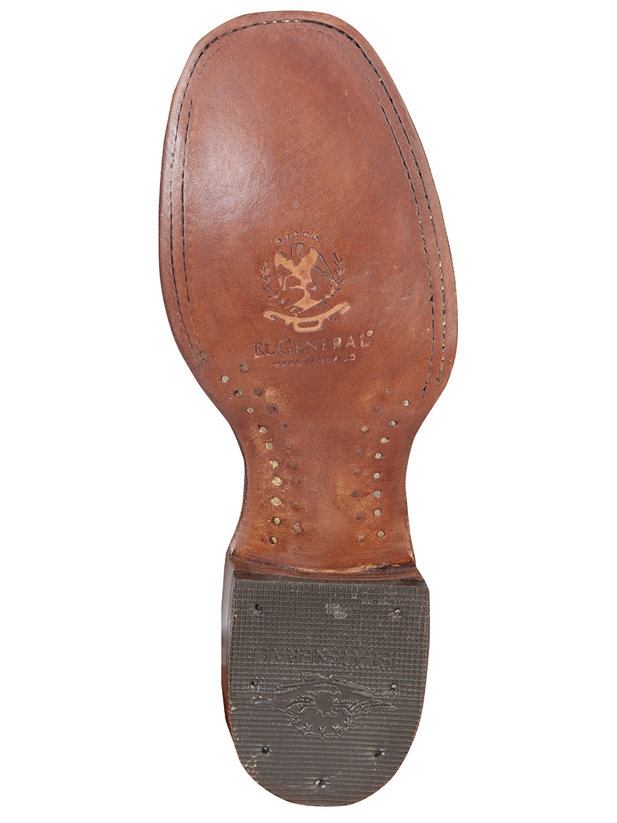 The Square Toe Ankle Boot — Brown Nobuck (No. 126192)