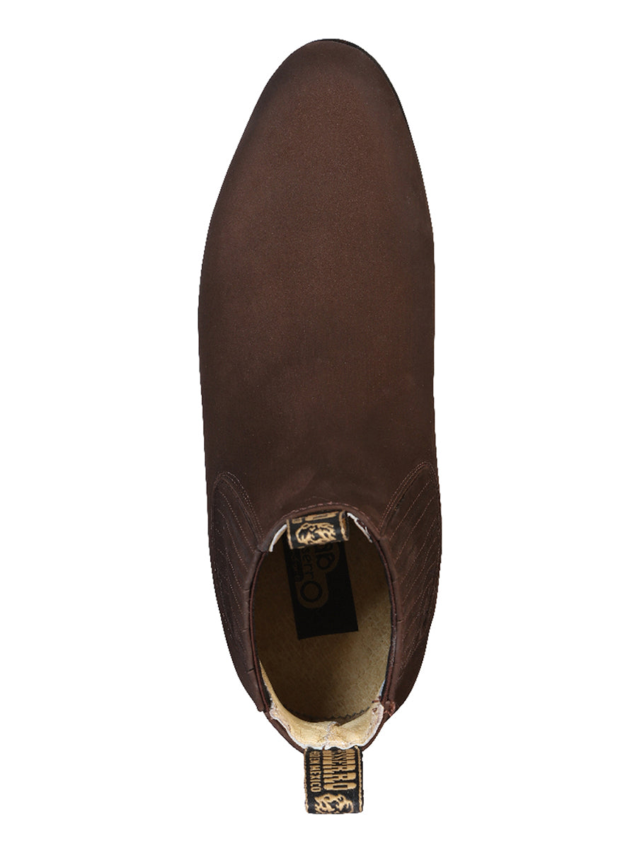 The Charro Boot — Nobuck, Dark Brown