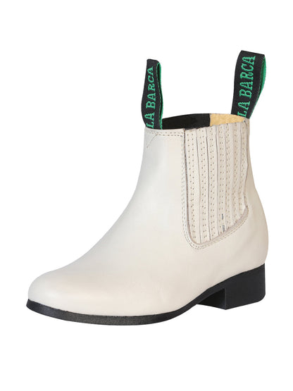 La Barca Leather Ankle Boot - Bone 216