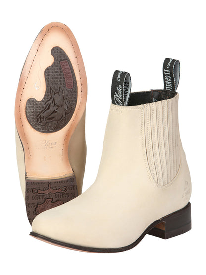 Canelo Charro Boot Suede In Bone 229