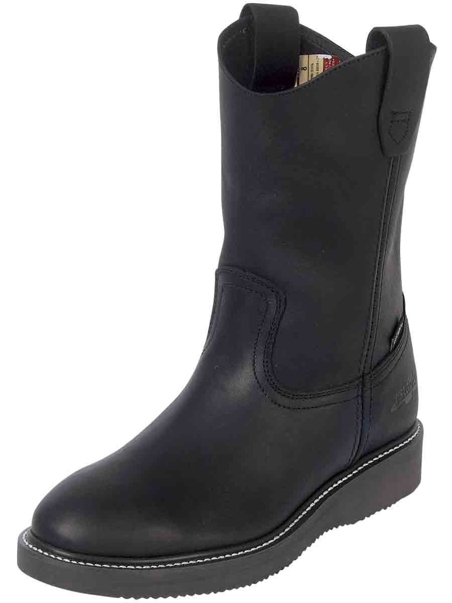 Establo Men’s Work Boot Grasso Leather

 - Black 312