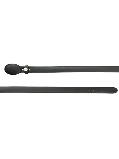 The Western Belt — Black Crazy Leather (No. 21274)