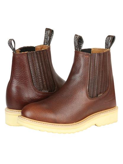 Establo Men’s Work Ankle Boot - Bull Fight Leather - Honey 22953