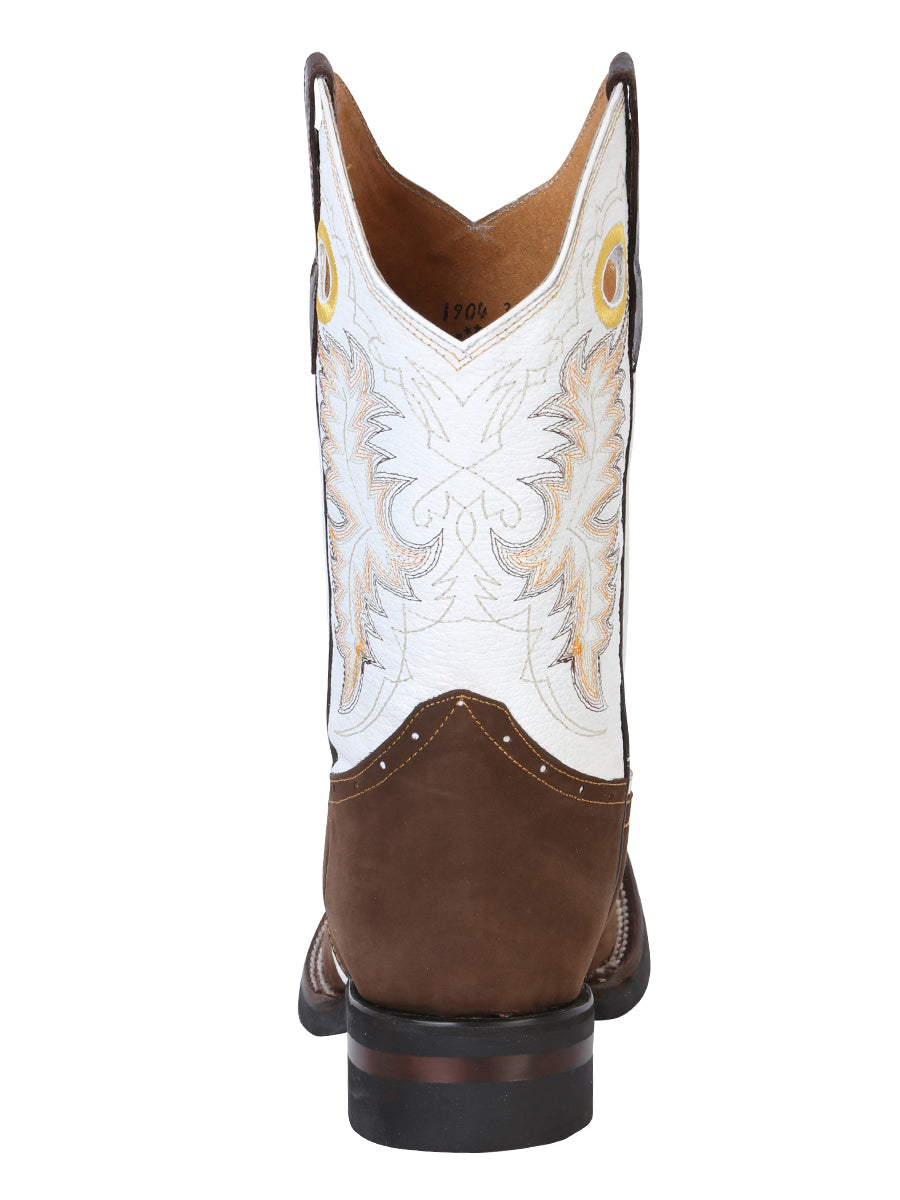 The Rodeo Boot — Dark Brown Nobuck (No. 33313)