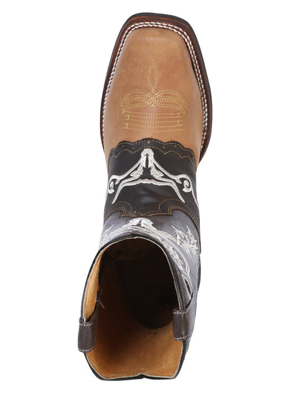 The Rodeo Boot — Crazy Honey & Dark Brown (No. 33316)