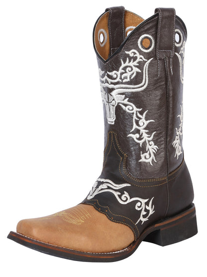 The Rodeo Boot — Crazy Honey & Dark Brown (No. 33316)