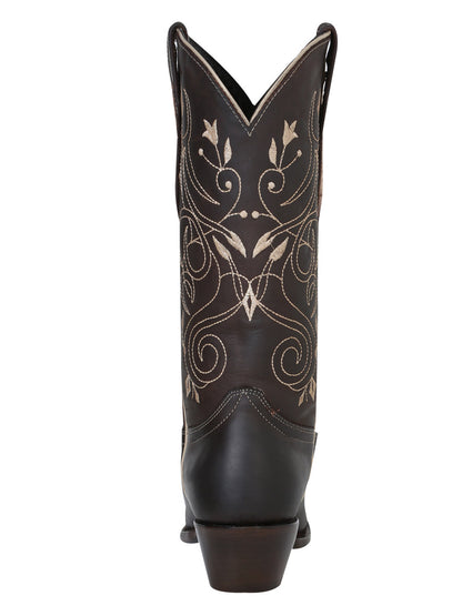 The Women's Vaquera Retro Boot — Chocolate (No. 34511)