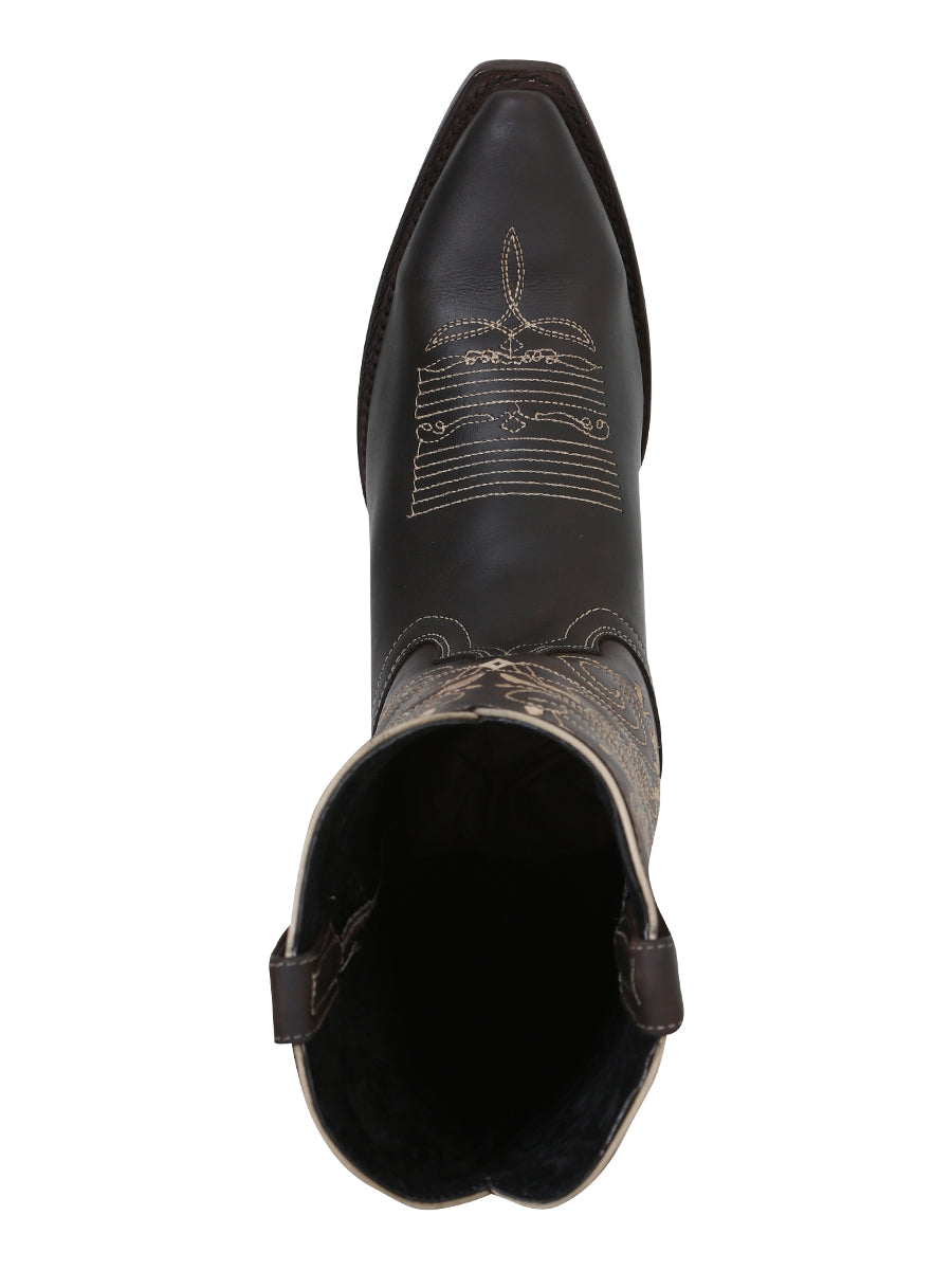 The Women's Vaquera Retro Boot — Chocolate (No. 34511)