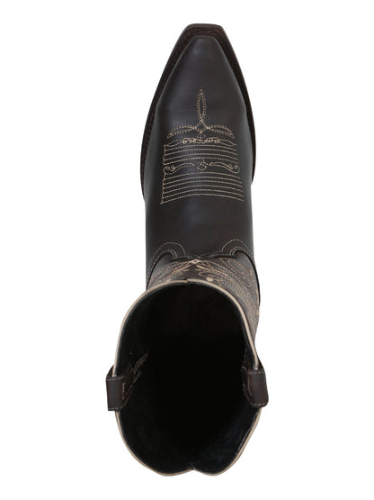 The Women's Vaquera Retro Boot — Chocolate (No. 34511)