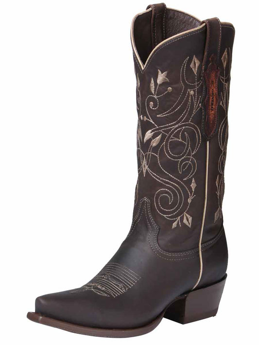 The Women's Vaquera Retro Boot — Chocolate (No. 34511)