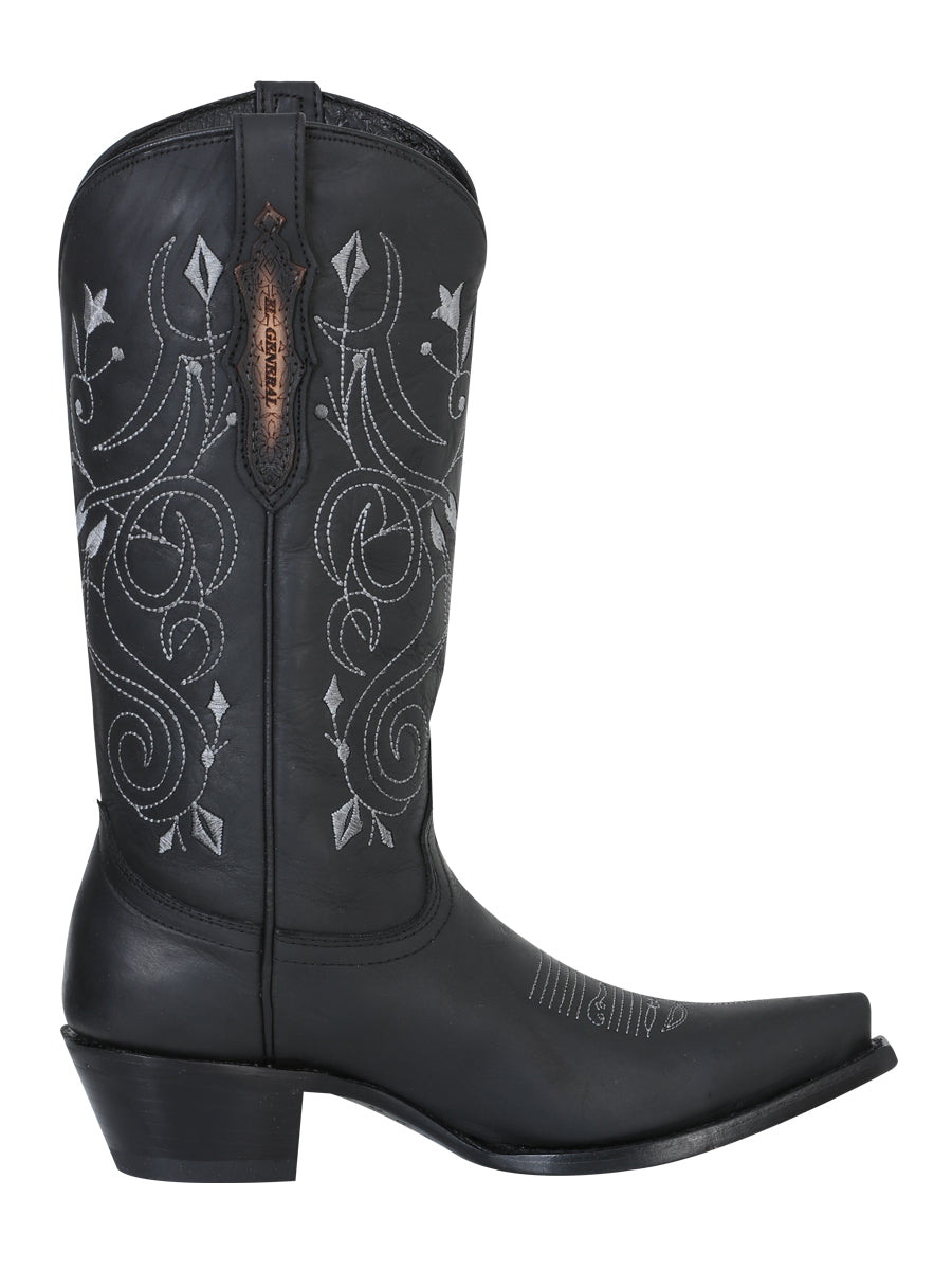 The Women's Vaquera Retro Boot — Black (No. 34514)