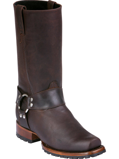 The Biker Boot — Crazy Dark Brown (No. 40673)