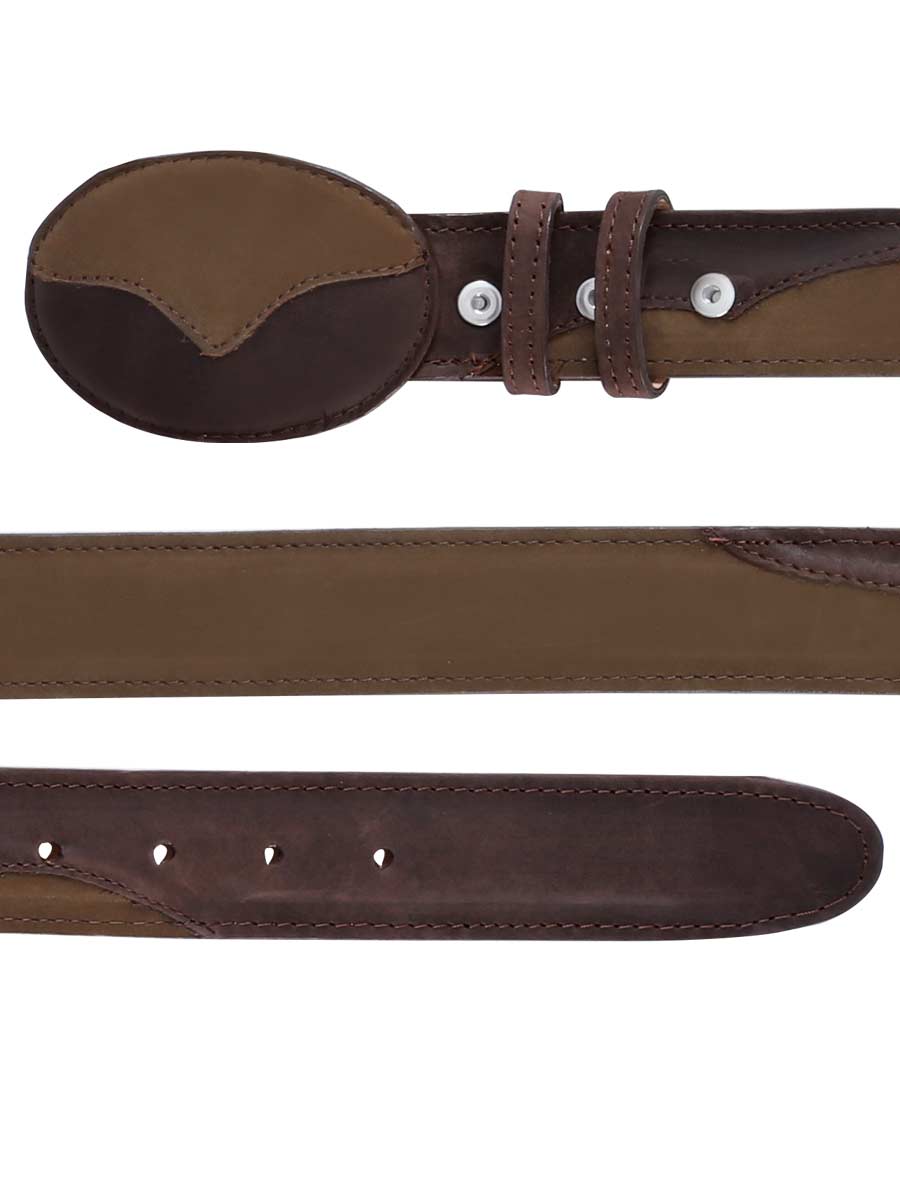 The Cowboy Belt — Chocolate Nobuck (No. 41108)