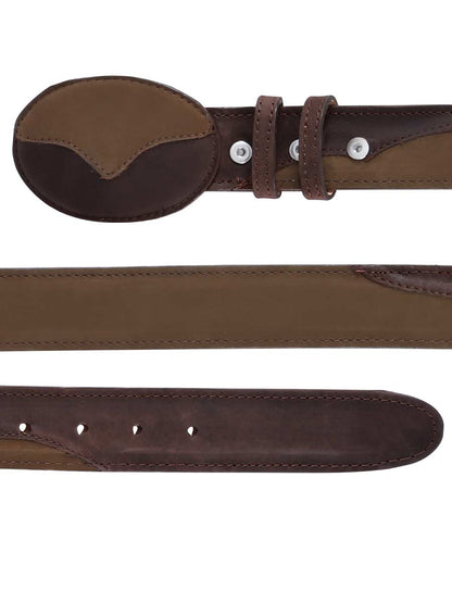 The Cowboy Belt — Chocolate Nobuck (No. 41108)