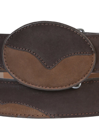 The Cowboy Belt — Chocolate Nobuck (No. 41108)