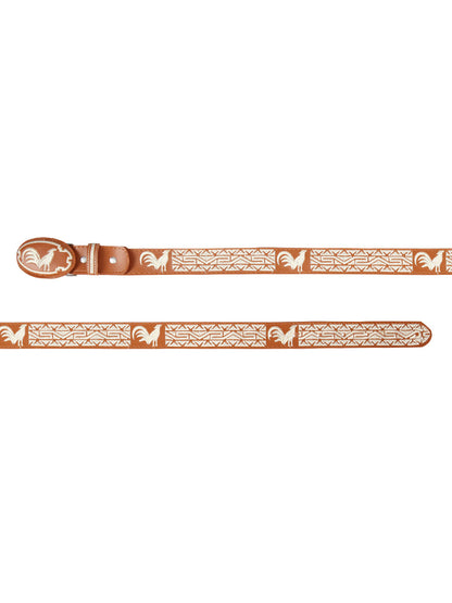The Hand-Stitched Cowboy Belt — Gallos, Honey (No. 41687)