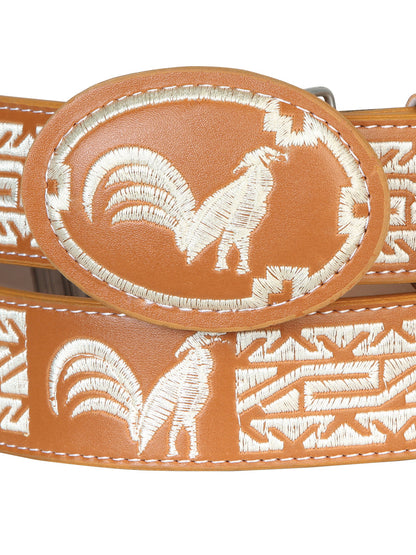 The Hand-Stitched Cowboy Belt — Gallos, Honey (No. 41687)