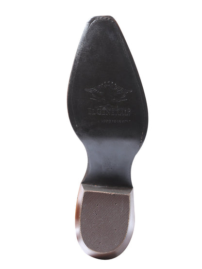 The Women's Pointed Toe Western Boot — Brown Suede (No. 41789)