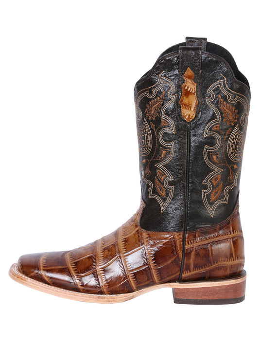 The Rodeo Boot — Light Brown Caiman Print (No. 41794)