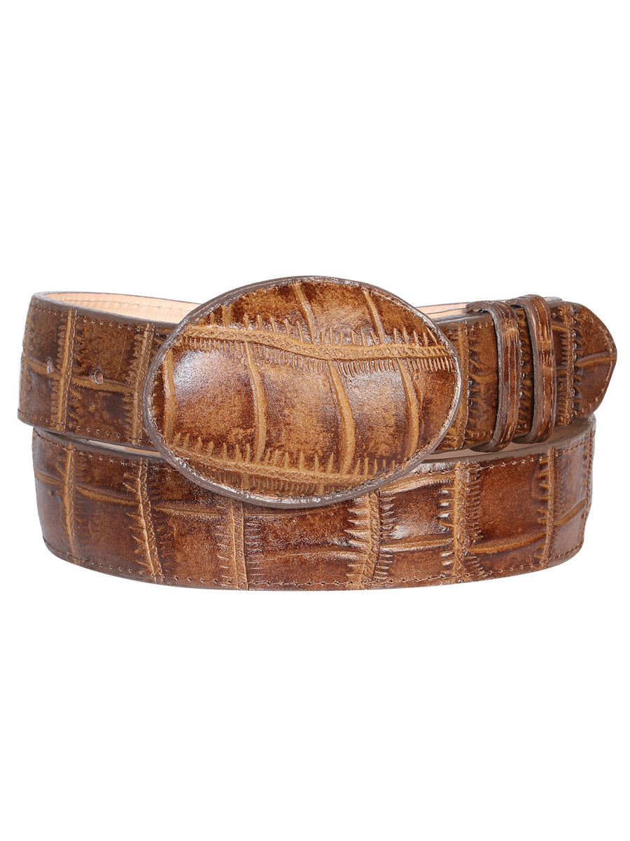 The Western Belt — Croc Print (No. 41894)