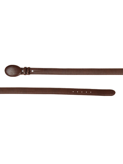 The Western Belt — Cigar Embossed Weave (No. 41898)