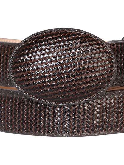 The Western Belt — Cigar Embossed Weave (No. 41898)