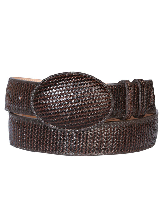 The Western Belt — Cigar Embossed Weave (No. 41898)