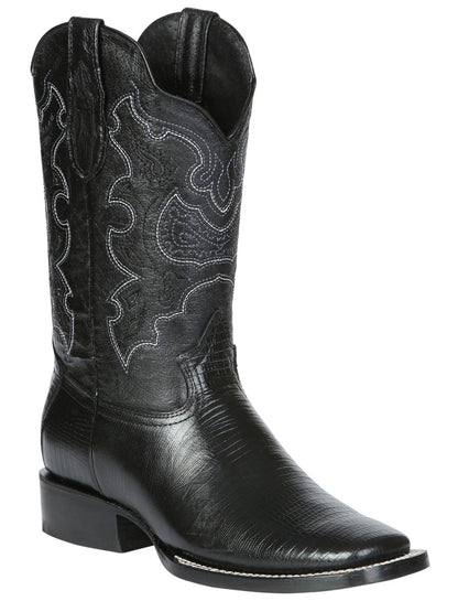 The Rodeo Boot — Black Lizard Print (No. 41904)
