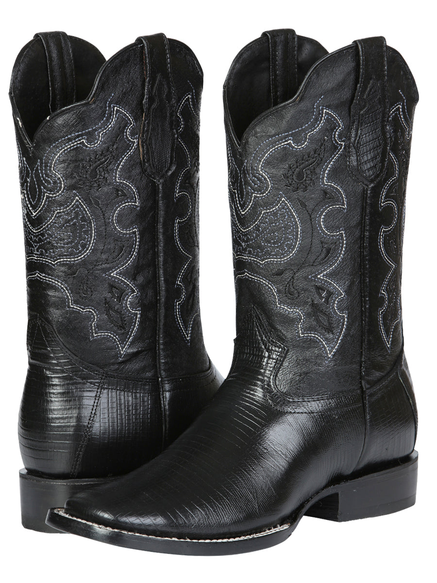 The Rodeo Boot — Black Lizard Print (No. 41904)