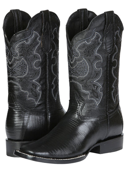 The Rodeo Boot — Black Lizard Print (No. 41904)