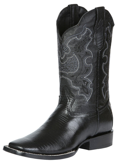 The Rodeo Boot — Black Lizard Print (No. 41904)