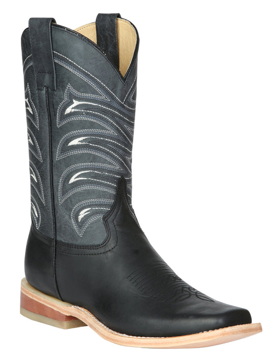 The Square Toe Rodeo Boot — Crazy Black (No. 42994)