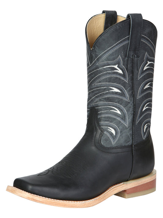 The Square Toe Rodeo Boot — Crazy Black (No. 42994)