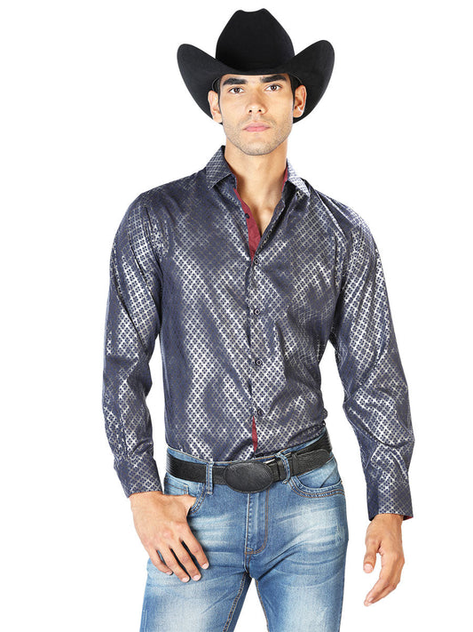 The Rancher Long Sleeve Shirt — Navy