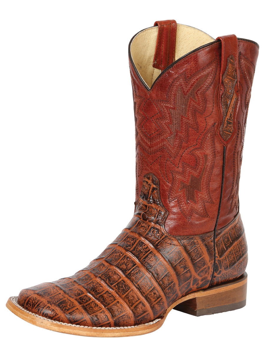 Men’s Western Boot Print Caiman Belly 100 Años - Brandy

  43630