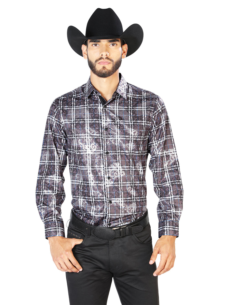 Black Casual Long Sleeve Shirt 43848