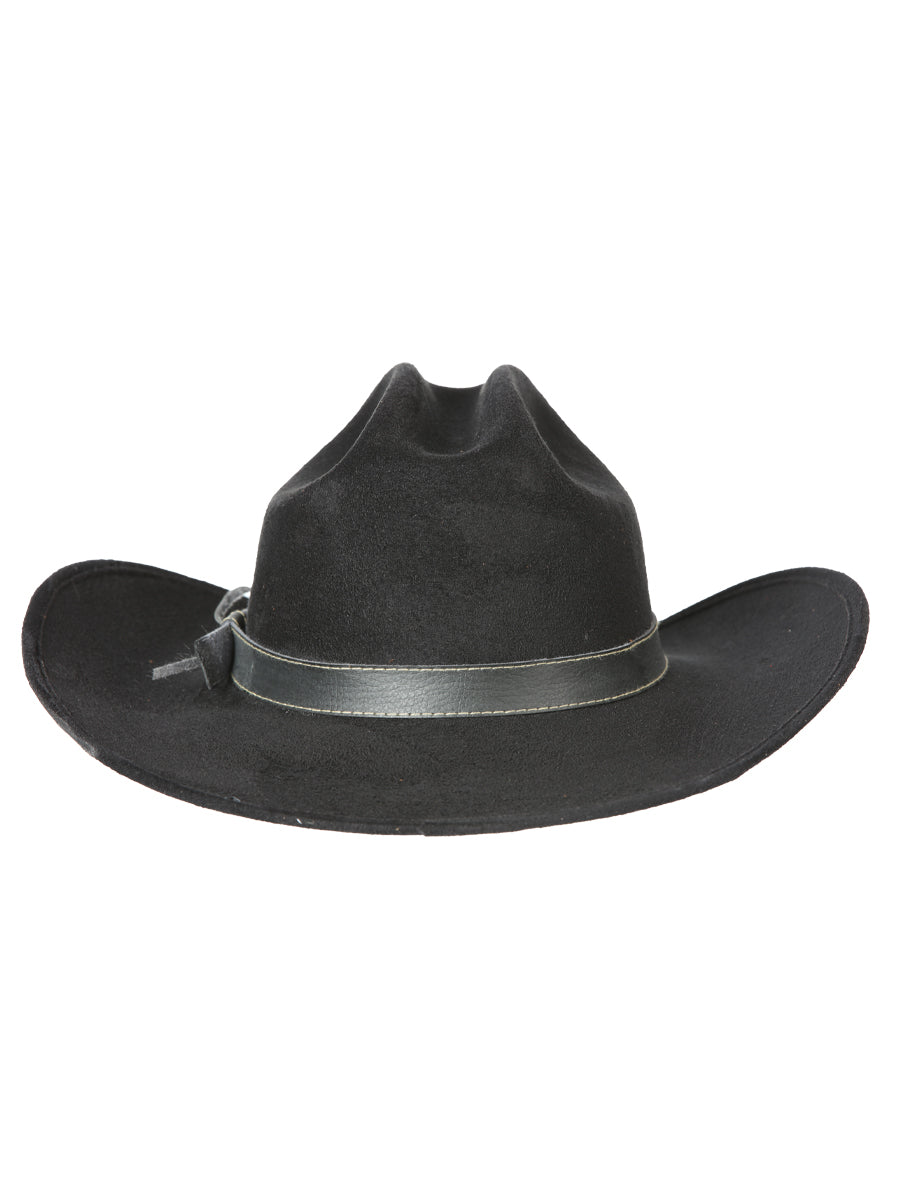 The Kids' Suede Cowboy Hat — Black (No. 44243)