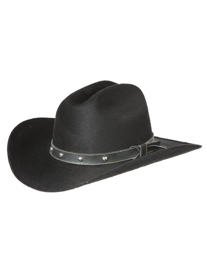 The Kids' Suede Cowboy Hat — Black (No. 44243)