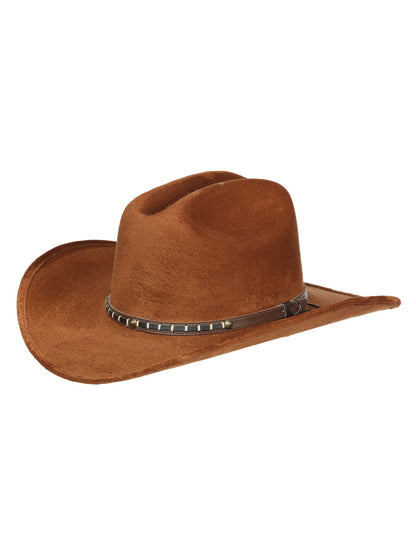 The Kids' Suede Cowboy Hat — Tobacco (No. 44244)