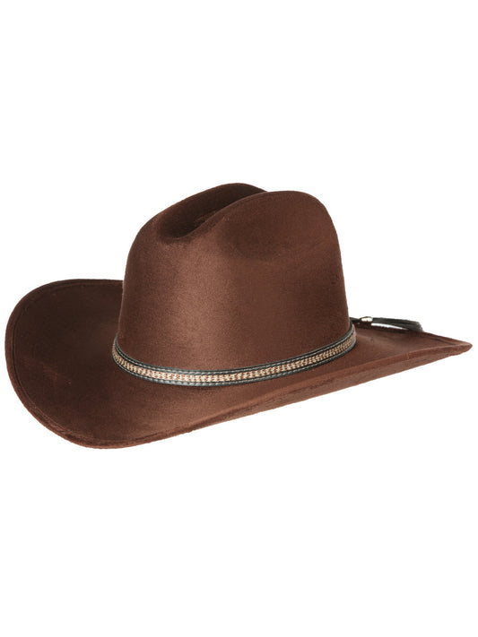 The Kids' Suede Cowboy Hat — Dark Brown (No. 44246)