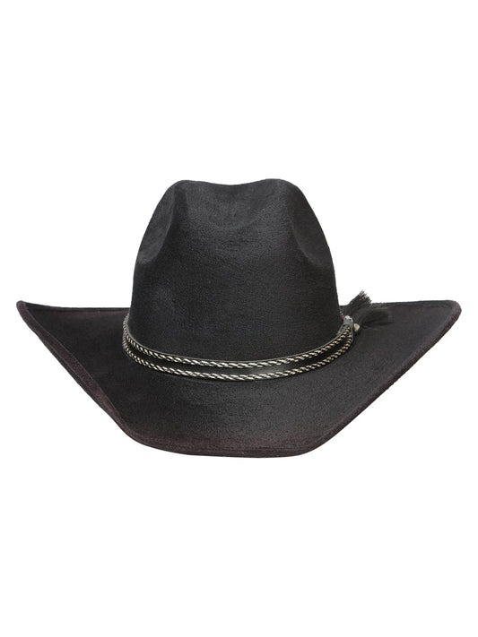The Kids' Suede Cowboy Hat — Black (No. 44247)