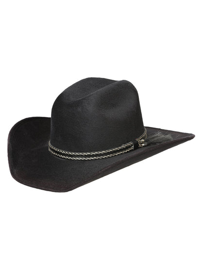 The Kids' Suede Cowboy Hat — Black (No. 44247)