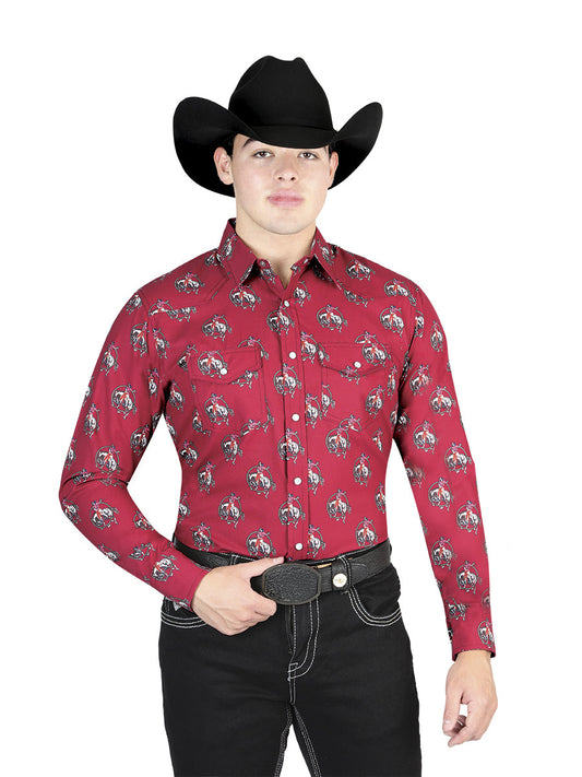 The Ranch Western Shirt — Red (No. 44306)