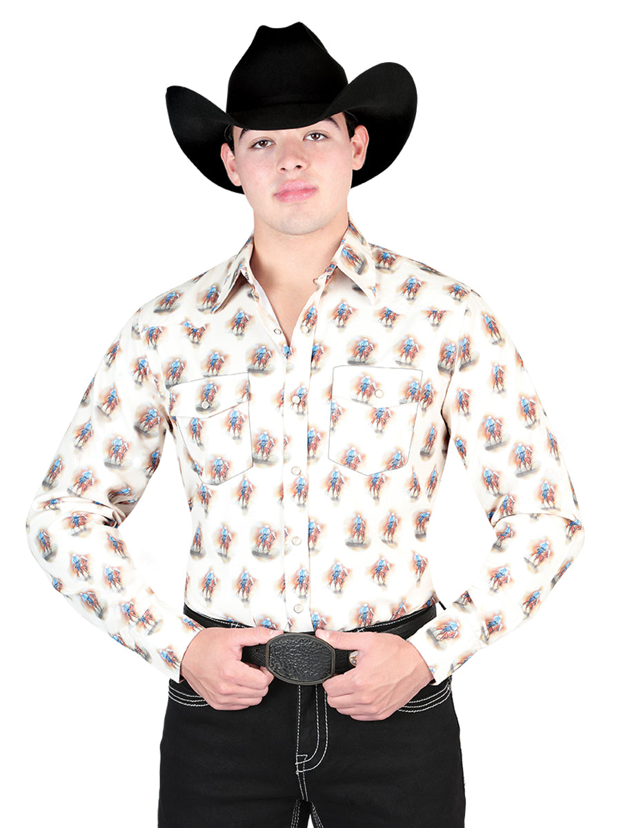 The Ranch Western Shirt — Brown (No. 44307)