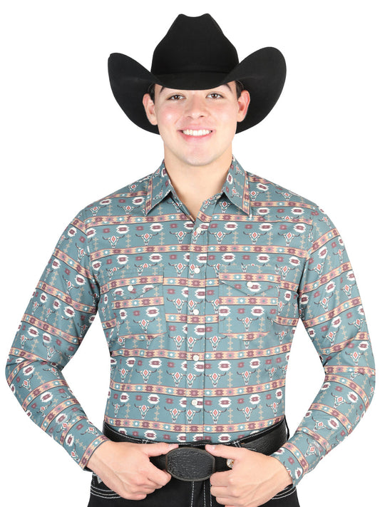The Ranch Western Shirt — Dark Green (No. 44310)
