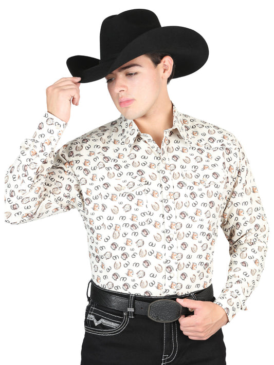 The Ranch Western Shirt — Beige (No. 44311)