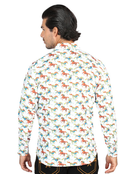 The Ranch Western Shirt — White (No. 44313)