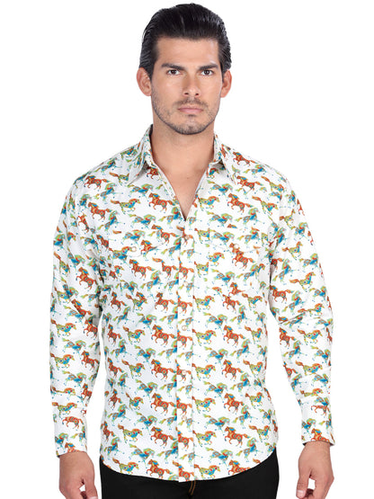 The Ranch Western Shirt — White (No. 44313)